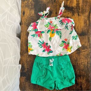 Carter’s Baby Girl Tropical Floral Outfit Set